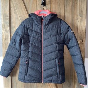 McKinley Gray Coral Puffer Jacket Size XL 14/16